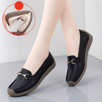 Graue Komfort Loafers - Emilia