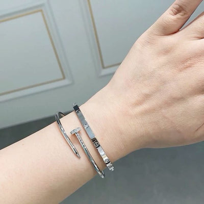 ETERNITY ARMBAND DÜNN | SILBER