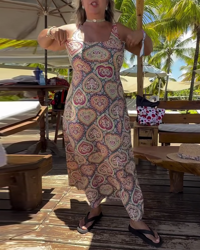 Badeanzug Strapless Herz Urlaub Druck