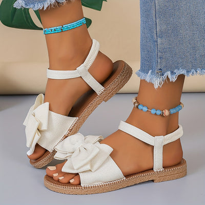 Schwarze Bogen-Sandalen - Jessica