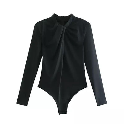 Bodysuit mit Knotenverzierung