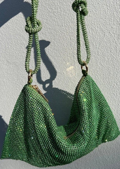 Lara | Moderne Schultertasche in leuchtendem Limettengrün