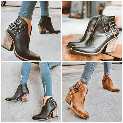 "Izabella" Vintage Stiefeletten