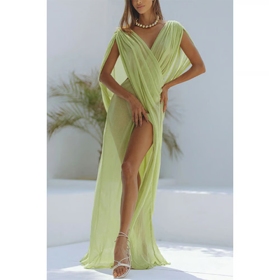 Phoenix - Ärmelloses Mesh-Urlaubs-Cover-up-Kleid