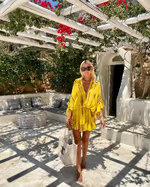 Adalyn - Schickes V-Ausschnitt Hochtailliertes Minikleid