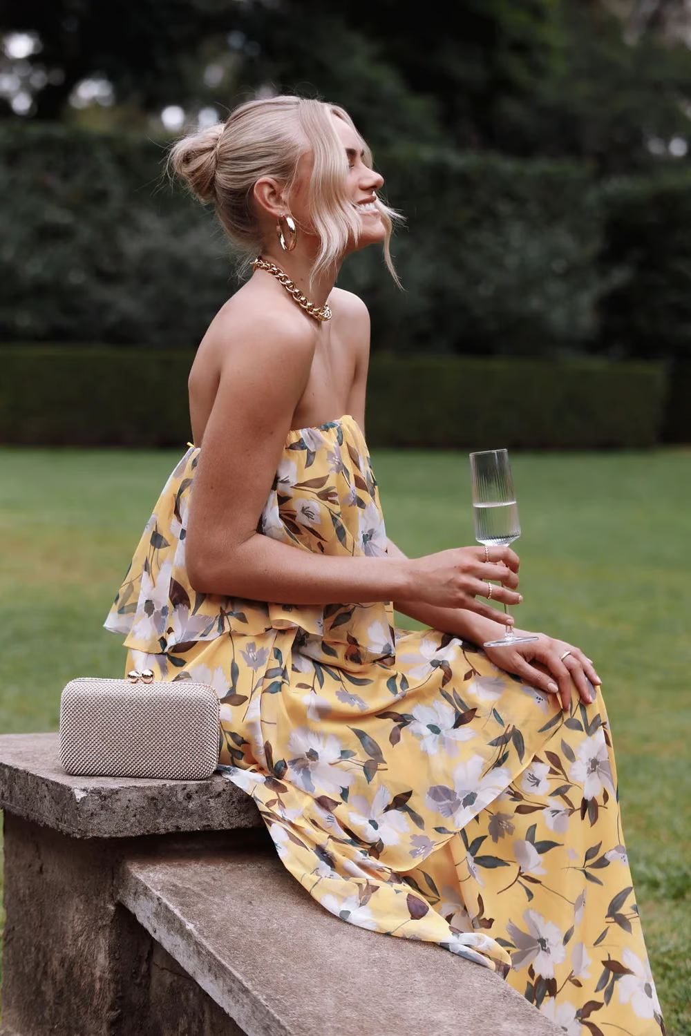 Imara - Müheloses Sommer-Vibes Strapless Kleid