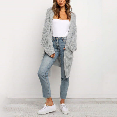 "Laura" Lange Strickjacke