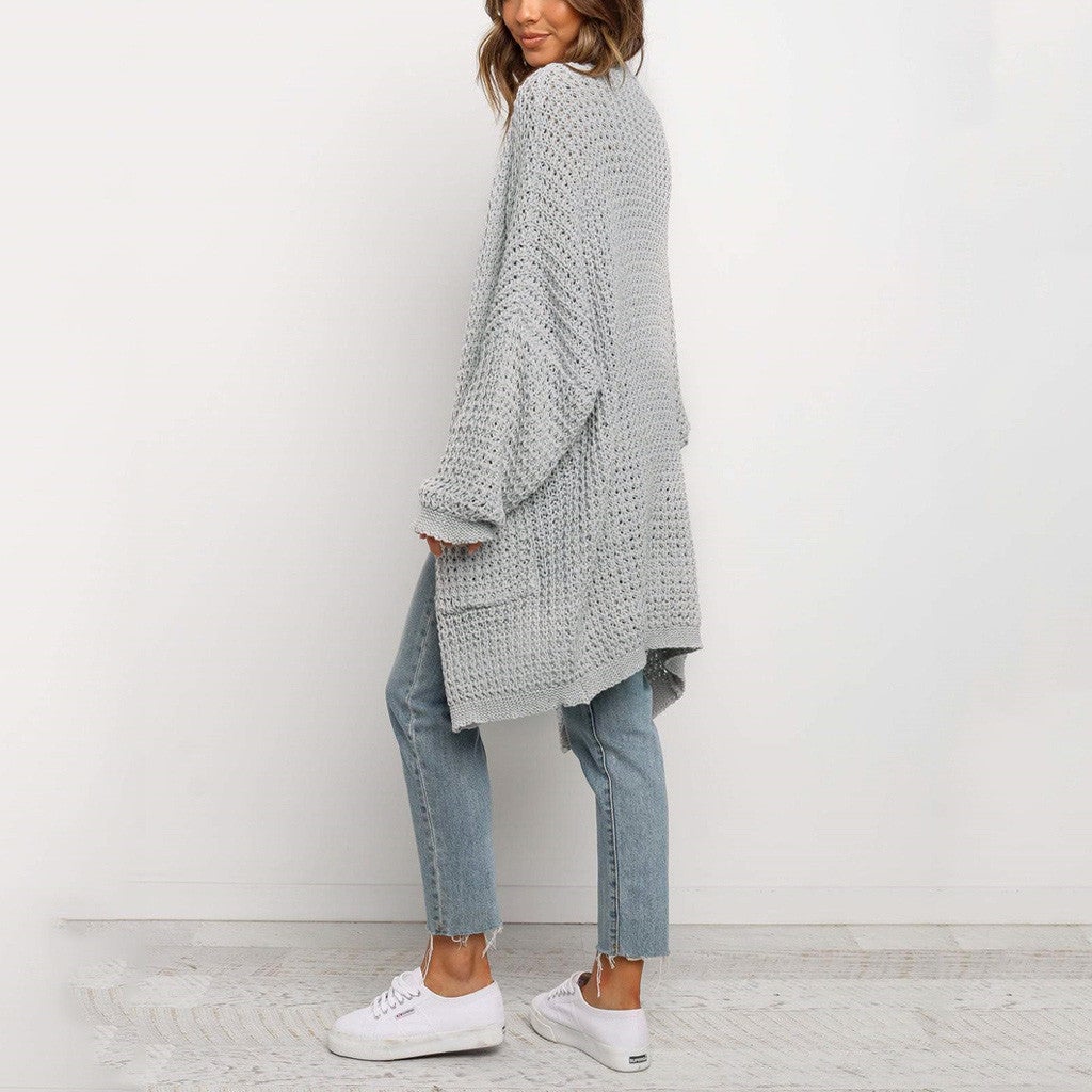 "Laura" Lange Strickjacke