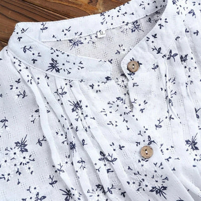 "Sabrina" Bluse mit Printmuster