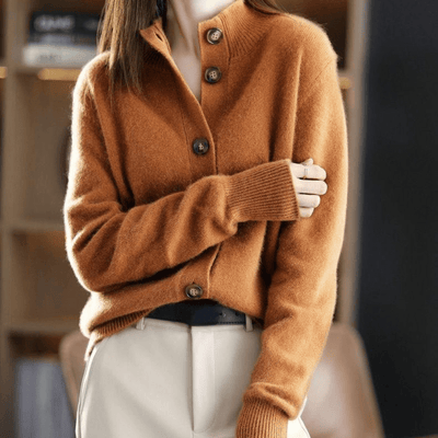 Anny | Luxuriöse Kaschmir-Strickjacke – Zeitlose Eleganz und Höchster Komfort