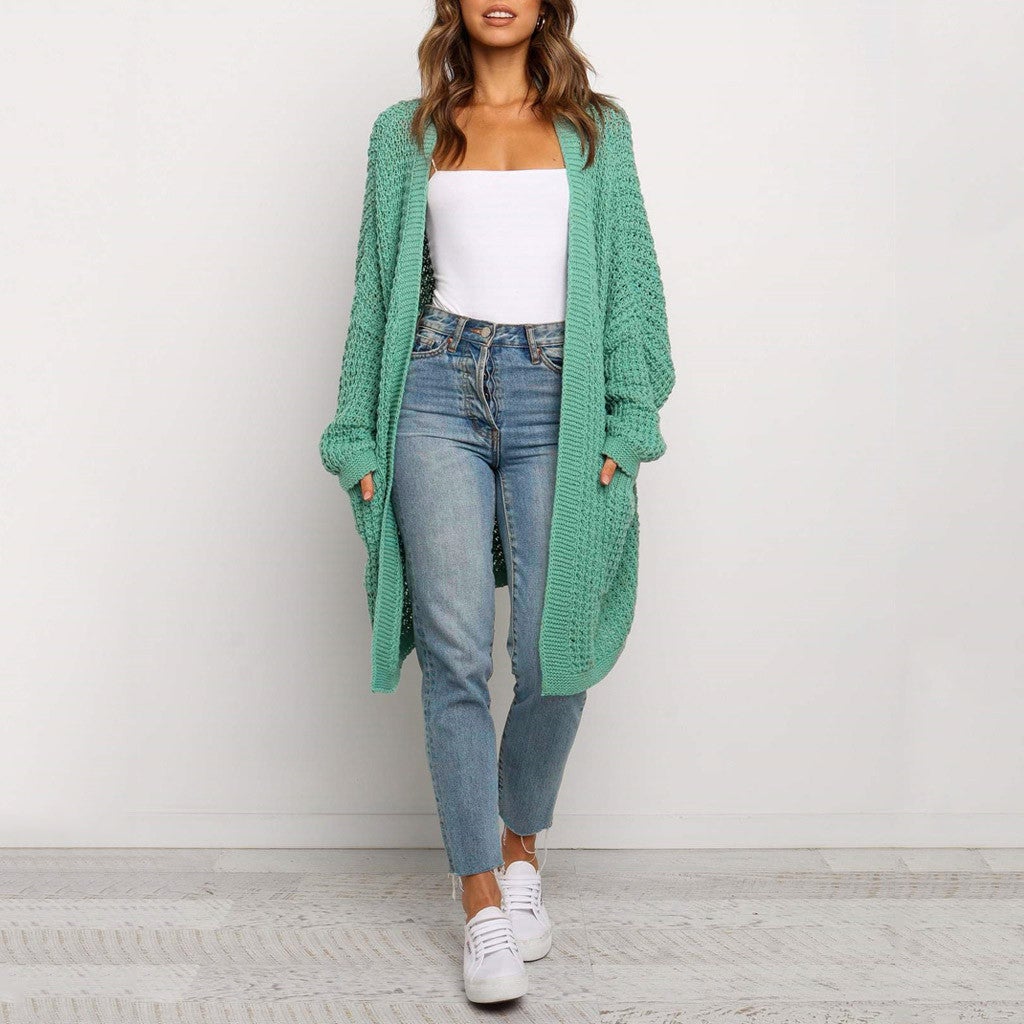 "Laura" Lange Strickjacke