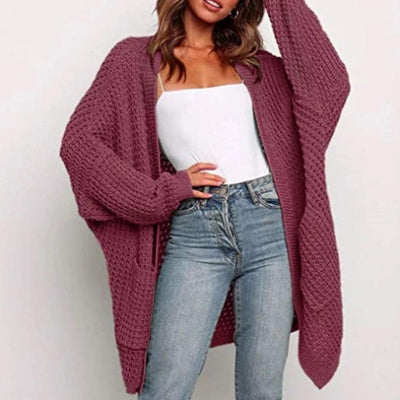 "Laura" Lange Strickjacke