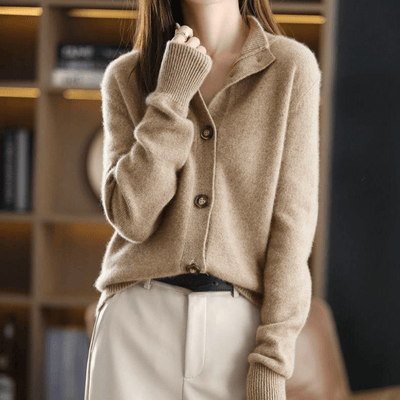 Anny | Luxuriöse Kaschmir-Strickjacke – Zeitlose Eleganz und Höchster Komfort