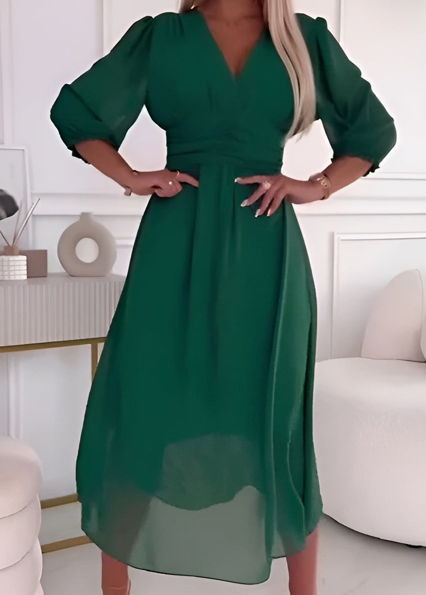 Gaby - Leichtes, seidiges Chiffonkleid