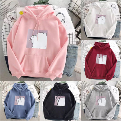 "Panda" Stylischer Oversize-Kapuzenpulli