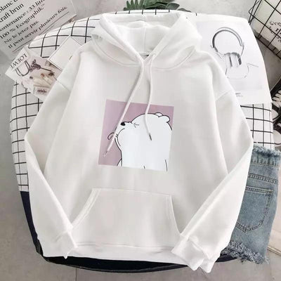 "Panda" Stylischer Oversize-Kapuzenpulli