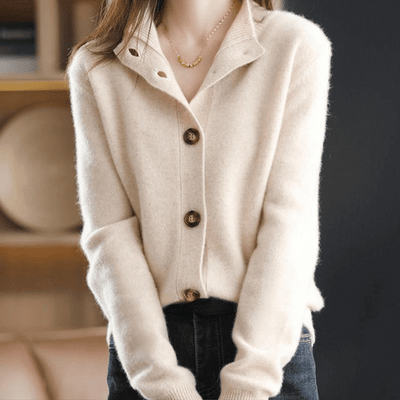 Anny | Luxuriöse Kaschmir-Strickjacke – Zeitlose Eleganz und Höchster Komfort
