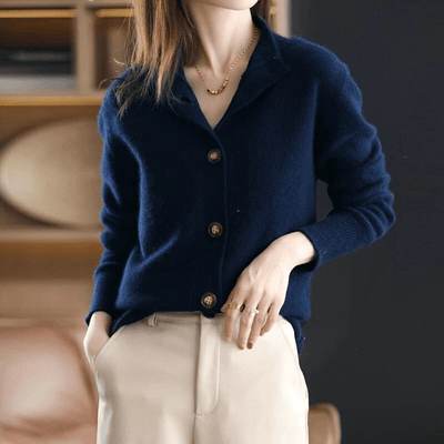 Anny | Luxuriöse Kaschmir-Strickjacke – Zeitlose Eleganz und Höchster Komfort