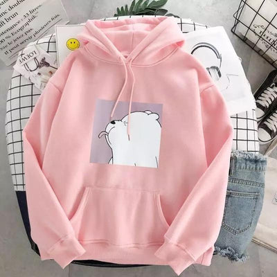 "Panda" Stylischer Oversize-Kapuzenpulli