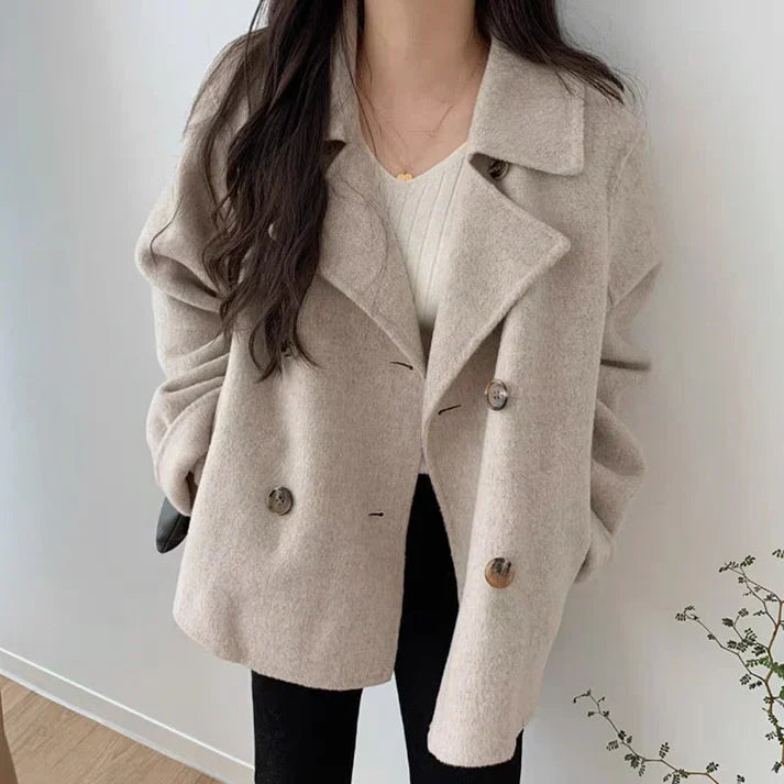 Annabel | Zweireihiger Mantel für Damen