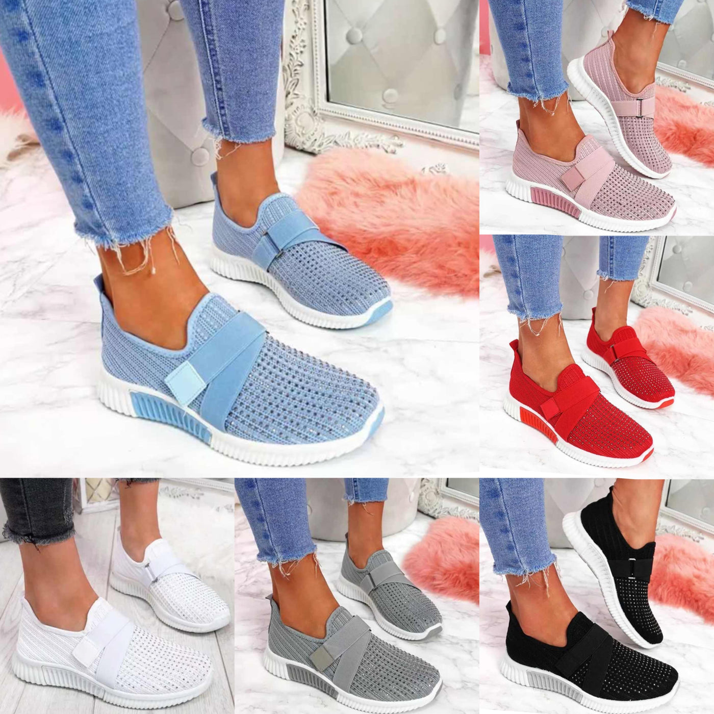 "Amelia" Mesh-Sneaker