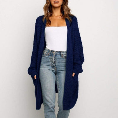 "Laura" Lange Strickjacke