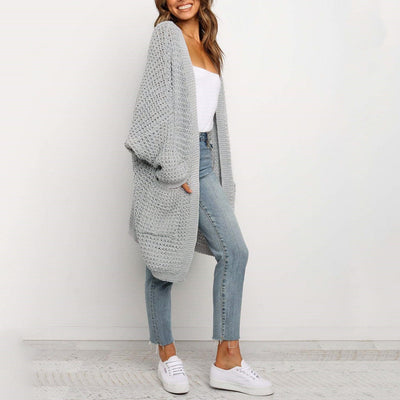 "Laura" Lange Strickjacke