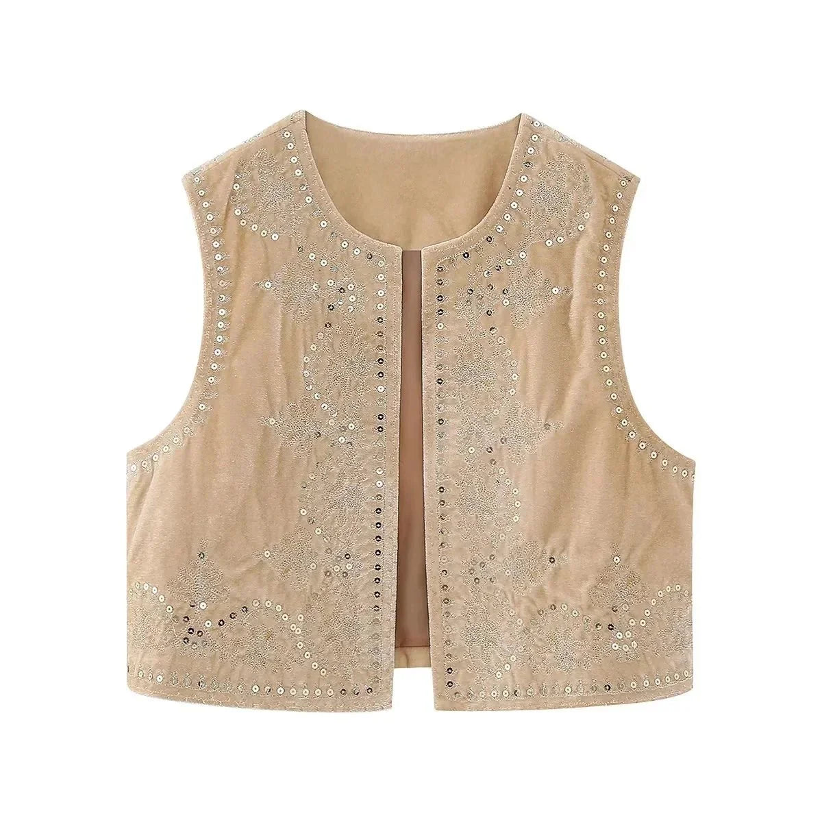 Celina | Bestickte Samtweste
