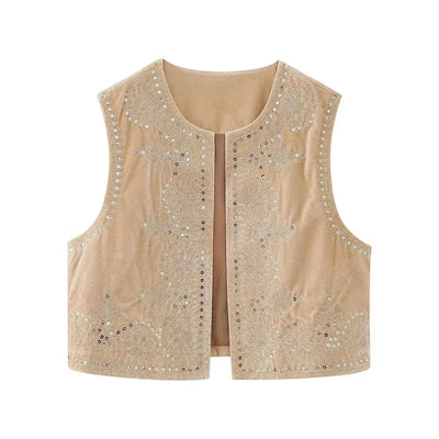 Celina | Bestickte Samtweste
