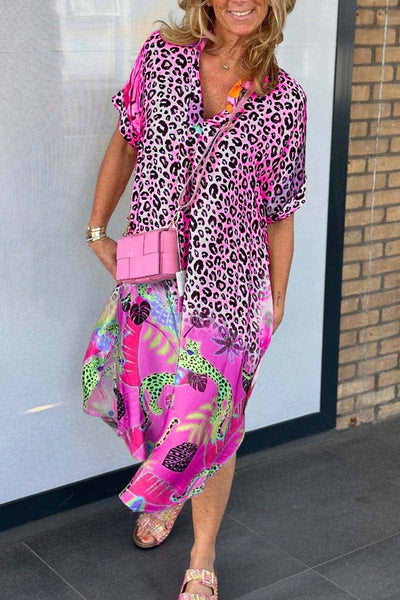 Amanda | Bequemes Leopardenkleid Aus Leichtem Stoff - Entspannt Uns Stylisch