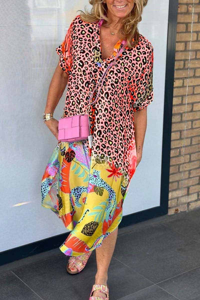 Amanda | Bequemes Leopardenkleid Aus Leichtem Stoff - Entspannt Uns Stylisch