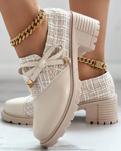 Klassische Tweed-Schuhe für Frauen - Franca