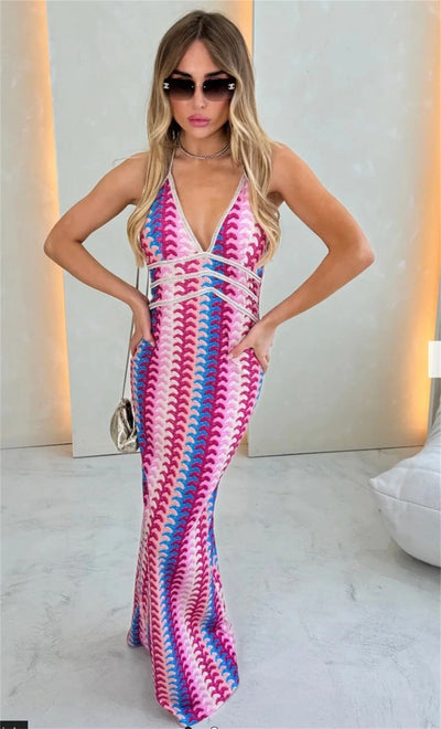 Charlotte - Boho Häkel Strand Tunika Kleid