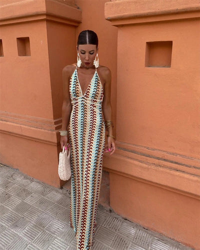 Charlotte - Boho Häkel Strand Tunika Kleid