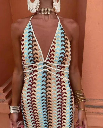 Charlotte - Boho Häkel Strand Tunika Kleid