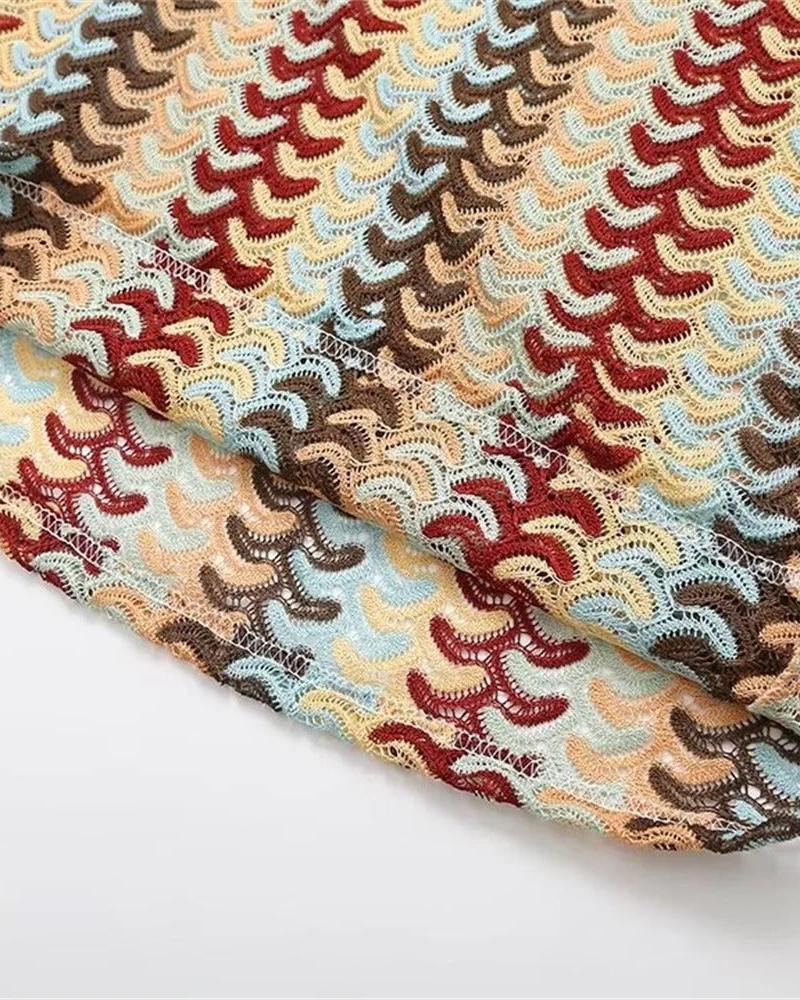 Charlotte - Boho Häkel Strand Tunika Kleid