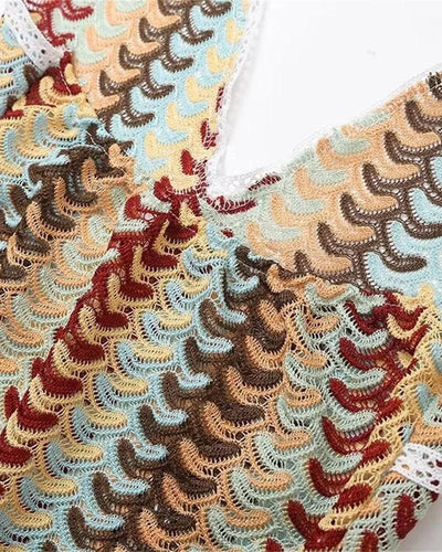 Charlotte - Boho Häkel Strand Tunika Kleid