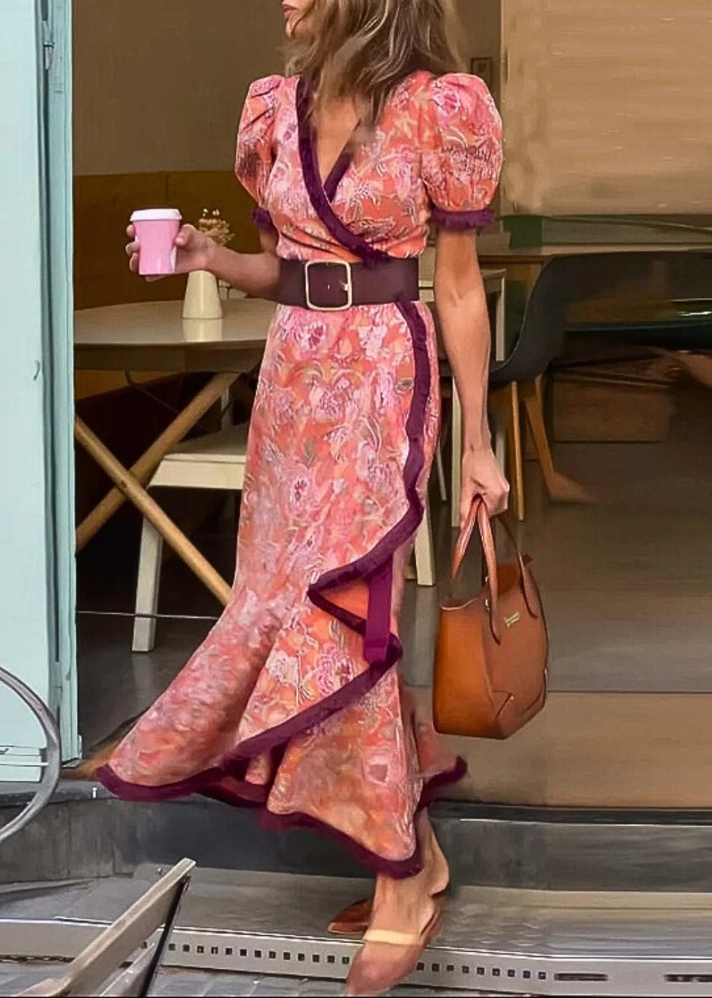 Charlotte - Elegantes Pink Maxi-Kleid