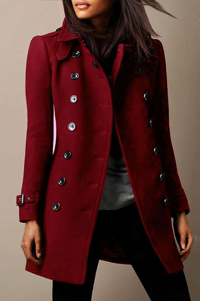 Adelina | Eleganter langer Trenchcoat