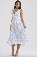 Blau floral