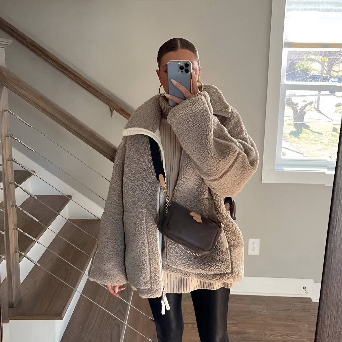 Jenny | Teddy Jacke Oversized