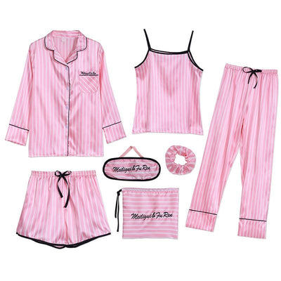 Hochwertiges 7-teiliges Pyjama-Set