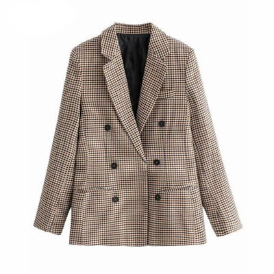 Herbstlicher Karo-Blazer