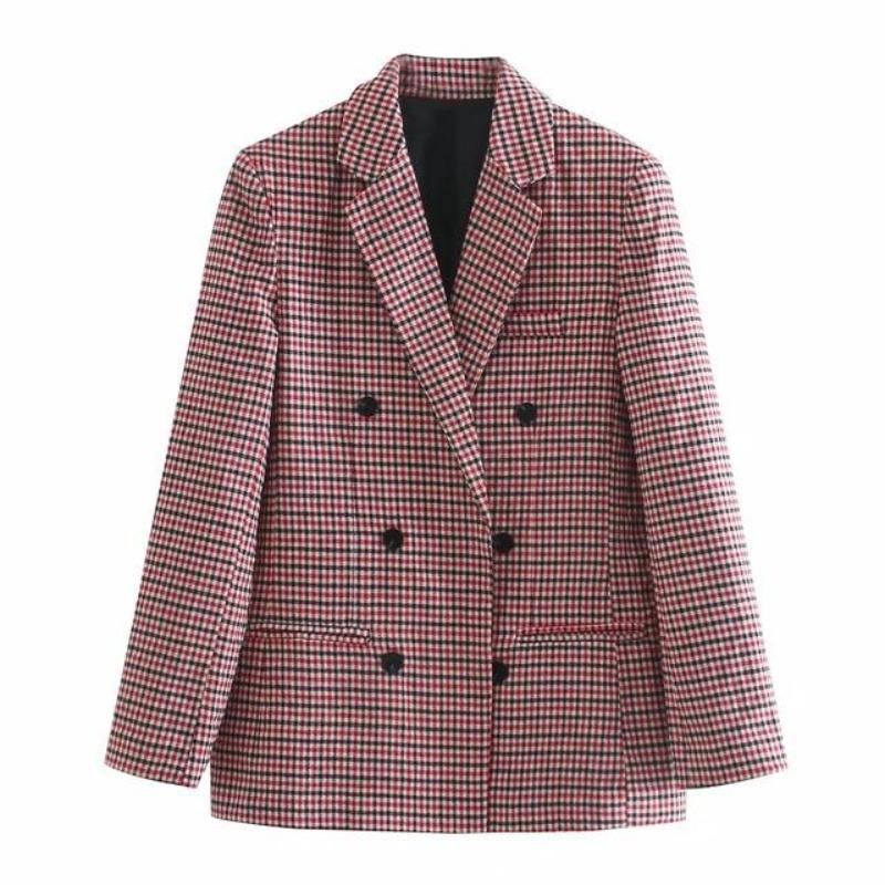 Herbstlicher Karo-Blazer