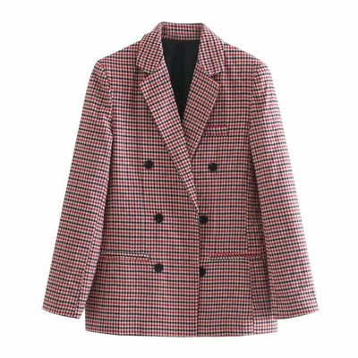 Herbstlicher Karo-Blazer