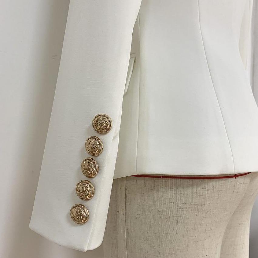 Designer Satin-Kragen Blazer