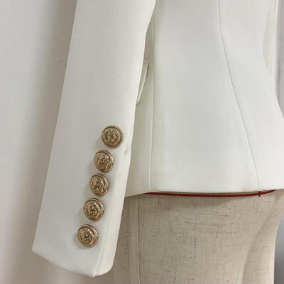Designer Satin-Kragen Blazer