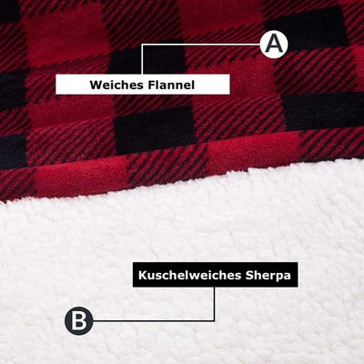 Warme Kapuzendecke in Übergröße