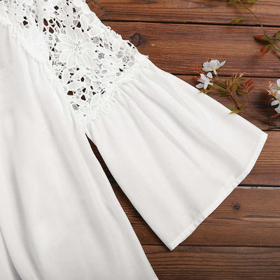 "Brielle" Elegante Bluse mit Spitzenstickerei