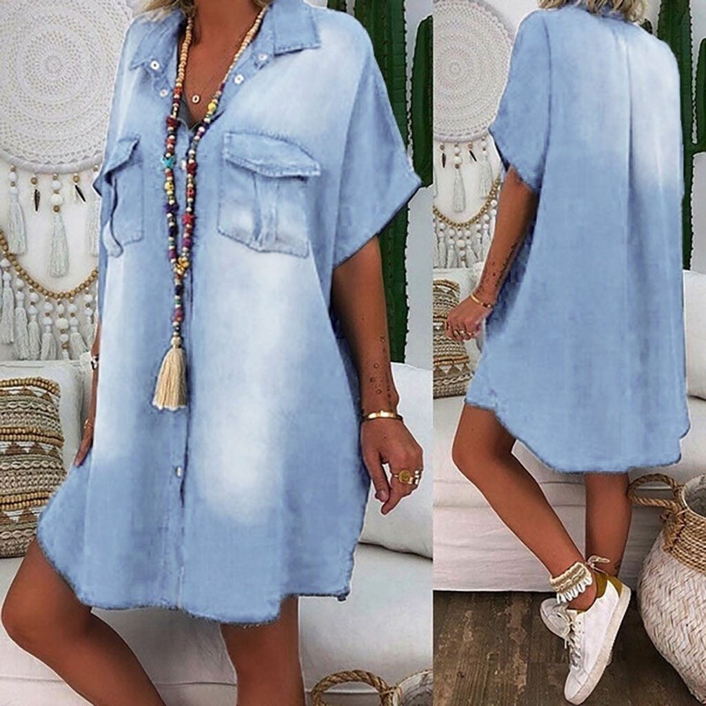 "Vittoria" Designer-Denim-Kleid